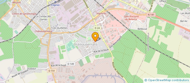 localisation de l'entreprise SOCIETE CIVILE AGRICOLE DU PARC à COGNAC