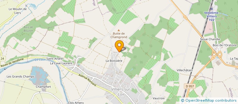 localisation de l'entreprise SOCIETE CIVILE AJBF  VILLIERS-SUR-LOIR