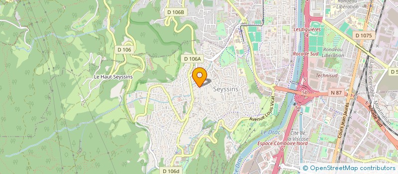 localisation de l'entreprise SOCIETE CIVILE AJJF à SEYSSINS