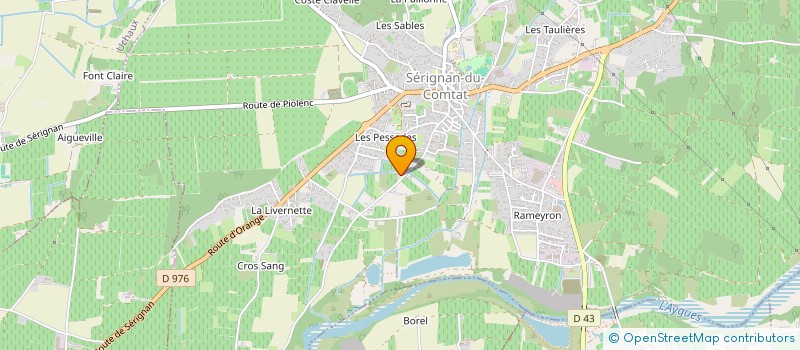 localisation de l'entreprise SOCIETE CIVILE ALAIN DENOYELLE  SERIGNAN-DU-COMTAT