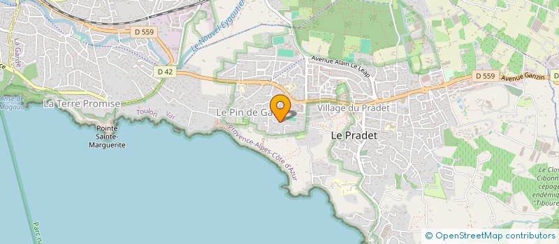 localisation de l'entreprise SOCIETE CIVILE ALCLADIDO à LE PRADET