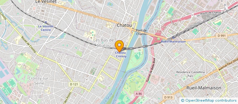 localisation de l'entreprise SOCIETE CIVILE AMCAVIC  CHATOU