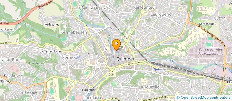 localisation de l'entreprise SOCIETE CIVILE ANDRIN  QUIMPER