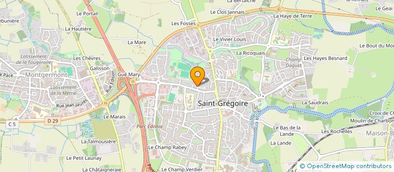 localisation de l'entreprise SOCIETE CIVILE ANPA  SAINT-GREGOIRE