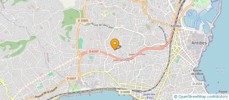 localisation de l'entreprise SOCIETE CIVILE ANROS à ANTIBES