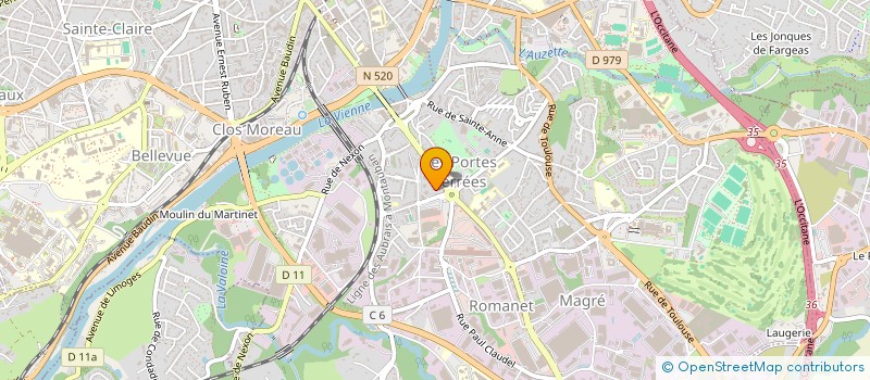 localisation de l'entreprise SOCIETE CIVILE ANTANE à LIMOGES