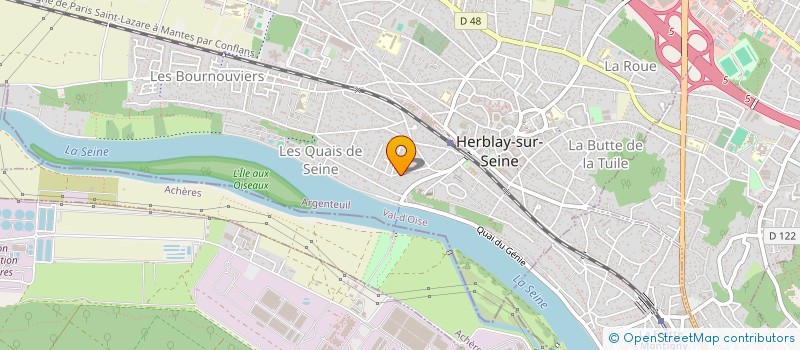 localisation de l'entreprise SOCIETE CIVILE ARGAU  HERBLAY-SUR-SEINE