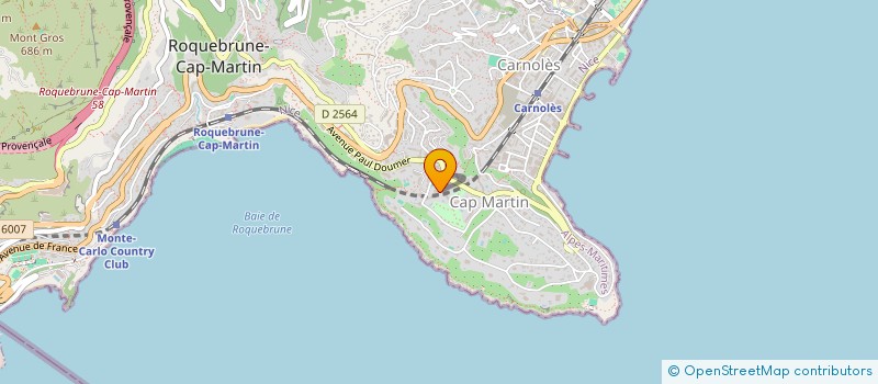 localisation de l'entreprise SOCIETE CIVILE ARMANDA à ROQUEBRUNE-CAP-MARTIN