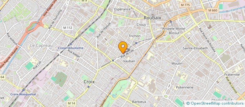 localisation de l'entreprise SOCIETE CIVILE ARPEGE  ROUBAIX