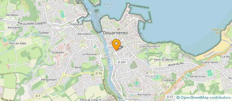 localisation de l'entreprise SOCIETE CIVILE ARTIS  DOUARNENEZ