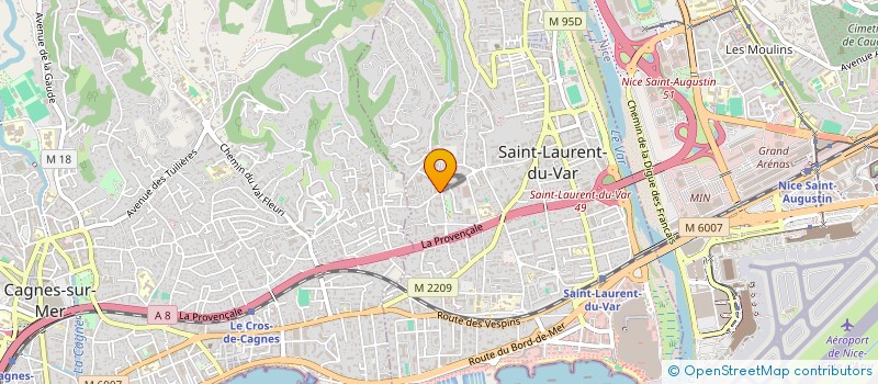 localisation de l'entreprise SOCIETE CIVILE AUDO à SAINT-LAURENT-DU-VAR