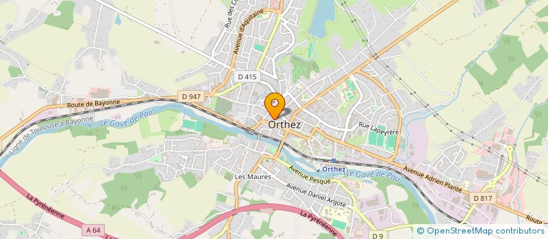 localisation de l'entreprise SOCIETE CIVILE AVVEJ  ORTHEZ