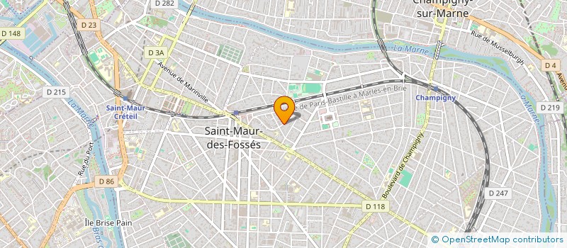 localisation de l'entreprise SOCIETE CIVILE B.E.K.H. à SAINT-MAUR-DES-FOSSES