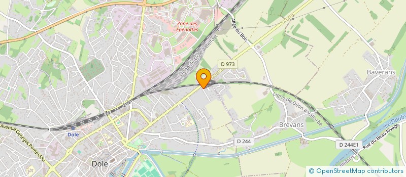 localisation de l'entreprise SOCIETE CIVILE B.P.R.T. à DOLE