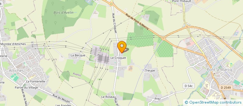 localisation de l'entreprise SOCIETE CIVILE BACAVIN  AVELIN