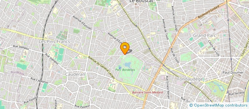 localisation de l'entreprise SOCIETE CIVILE BEL AIR  BORDEAUX