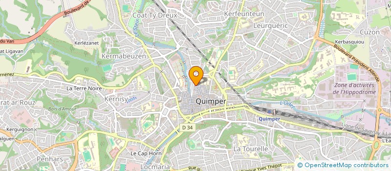 localisation de l'entreprise SOCIETE CIVILE BEL AIR  QUIMPER