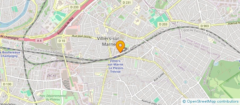 localisation de l'entreprise SOCIETE CIVILE BENTO  VILLIERS-SUR-MARNE
