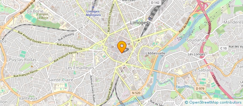 localisation de l'entreprise SOCIETE CIVILE BERTHELOT à LIMOGES