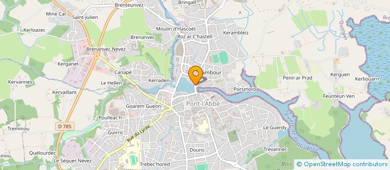 localisation de l'entreprise SOCIETE CIVILE BF à PONT-L'ABBE