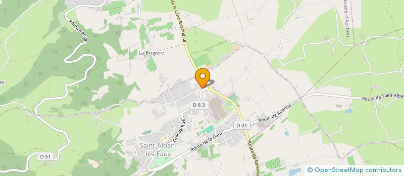 localisation de l'entreprise SOCIETE CIVILE BGM  SAINT-ALBAN-LES-EAUX