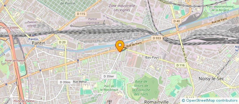 localisation de l'entreprise SOCIETE CIVILE BHL à PANTIN