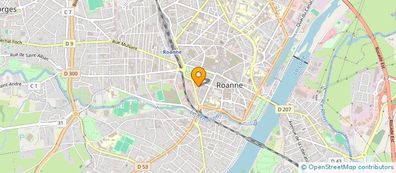 localisation de l'entreprise SOCIETE CIVILE BIO ECRIN  ROANNE