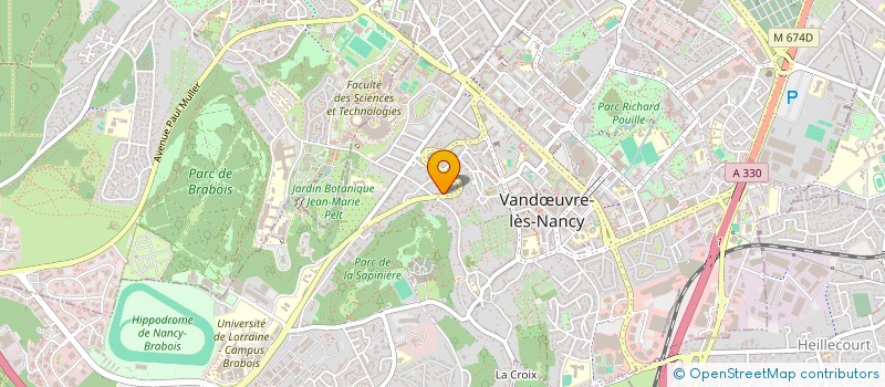 localisation de l'entreprise SOCIETE CIVILE BNSL COLLIN  VANDUVRE-LES-NANCY