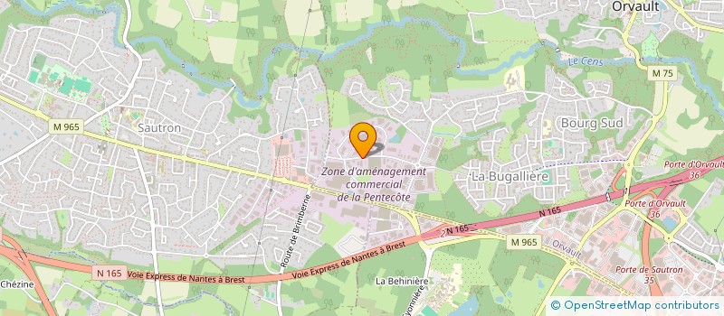 localisation de l'entreprise SOCIETE CIVILE BOLLE MANCERON à ORVAULT
