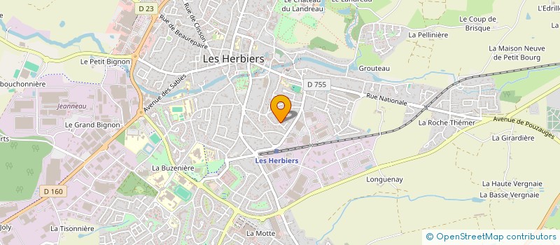 localisation de l'entreprise SOCIETE CIVILE BORIS DOLTO à LES HERBIERS