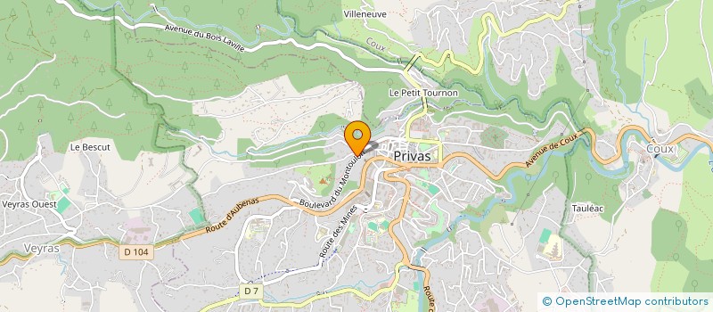 localisation de l'entreprise SOCIETE CIVILE BORNE  PRIVAS