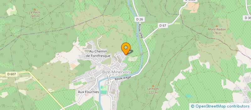 localisation de l'entreprise SOCIETE CIVILE BPHT  BIZE-MINERVOIS