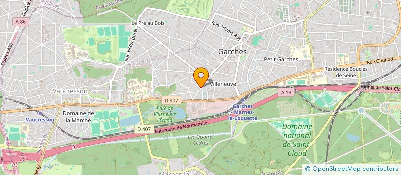 localisation de l'entreprise SOCIETE CIVILE BRETIGNY à GARCHES