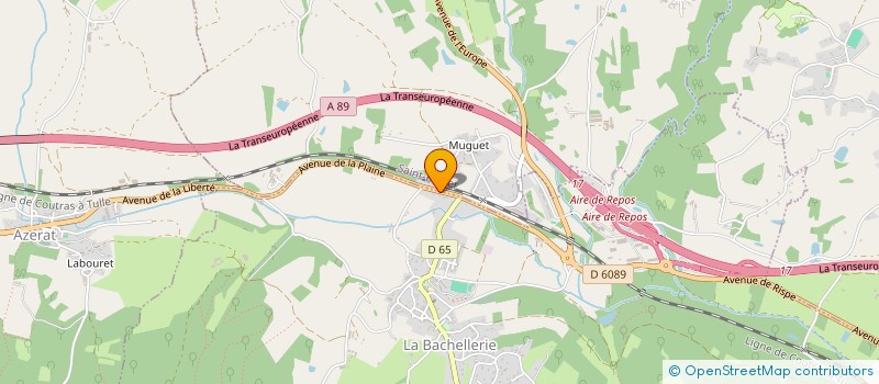 localisation de l'entreprise SOCIETE CIVILE BRIFFAUT-DUCOUSSO  LA BACHELLERIE