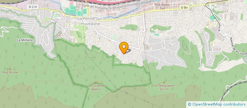 localisation de l'entreprise SOCIETE CIVILE BT à LA PENNE-SUR-HUVEAUNE
