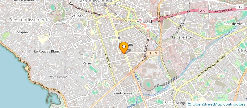 localisation de l'entreprise SOCIETE CIVILE BTV à MARSEILLE