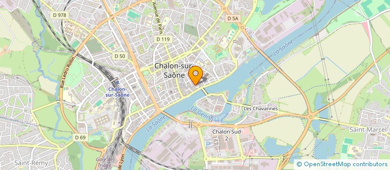 localisation de l'entreprise SOCIETE CIVILE C.B.M.  CHALON-SUR-SAONE