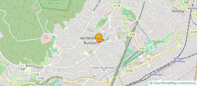 localisation de l'entreprise SOCIETE CIVILE CALYS à VERRIERES-LE-BUISSON