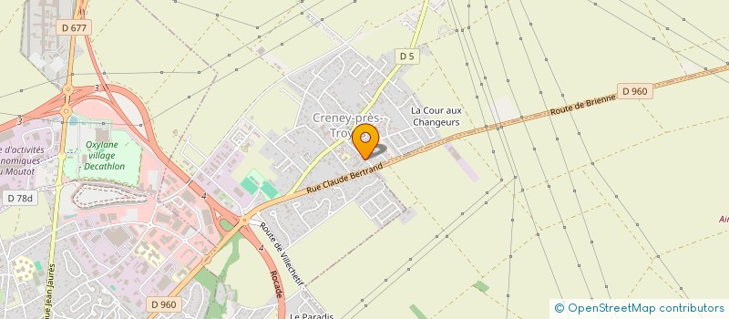 localisation de l'entreprise SOCIETE CIVILE CAMETE à CRENEY-PRES-TROYES