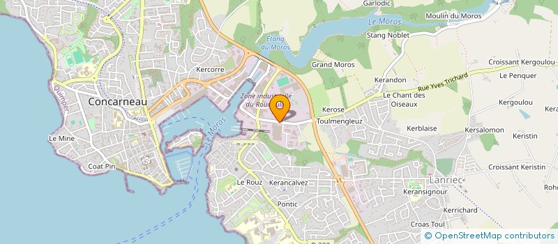 localisation de l'entreprise SOCIETE CIVILE CARLIER GIE  CONCARNEAU