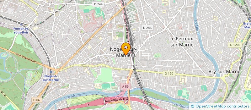 localisation de l'entreprise SOCIETE CIVILE CASSIOPEE  NOGENT-SUR-MARNE