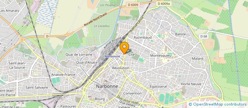localisation de l'entreprise SOCIETE CIVILE CCB  NARBONNE