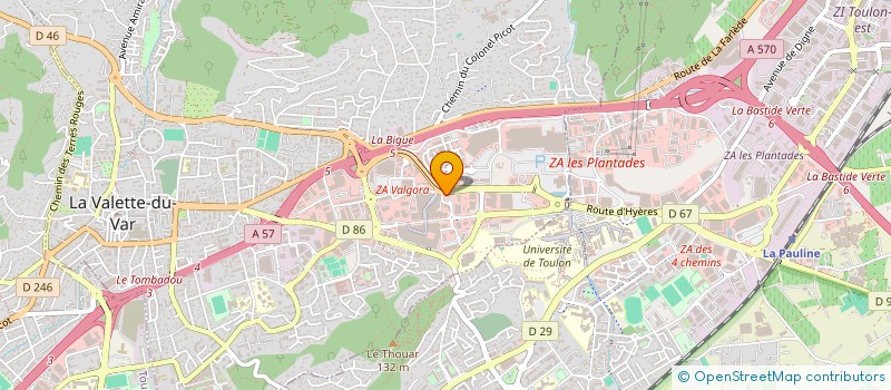 localisation de l'entreprise SOCIETE CIVILE CERGAU à LA VALETTE DU VAR