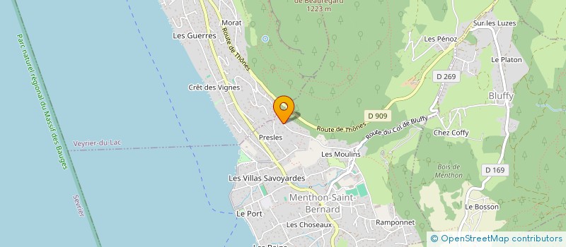 localisation de l'entreprise SOCIETE CIVILE CHAMA 2015 à MENTHON-SAINT-BERNARD