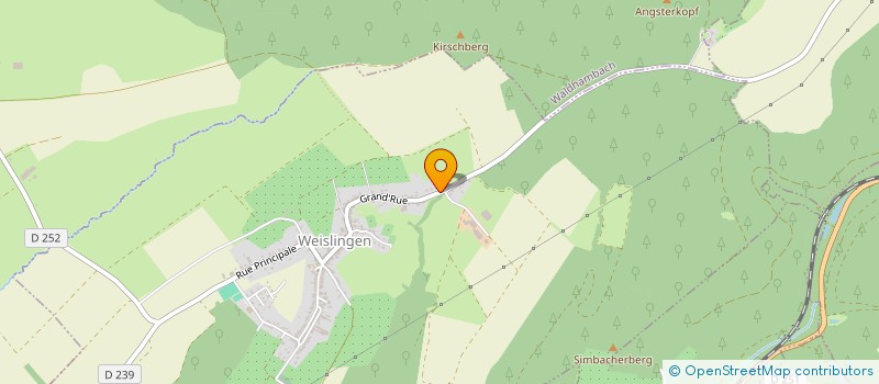 localisation de l'entreprise SOCIETE CIVILE CHASSE DE LA WANNENBACH  WEISLINGEN