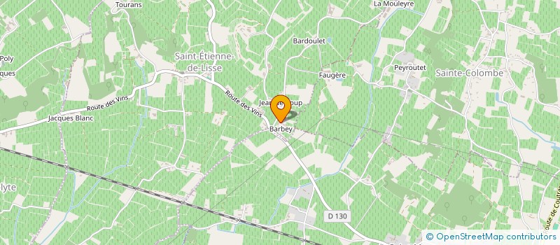 localisation de l'entreprise SOCIETE CIVILE CHATEAU PUY-BARBEY  SAINT-ETIENNE-DE-LISSE