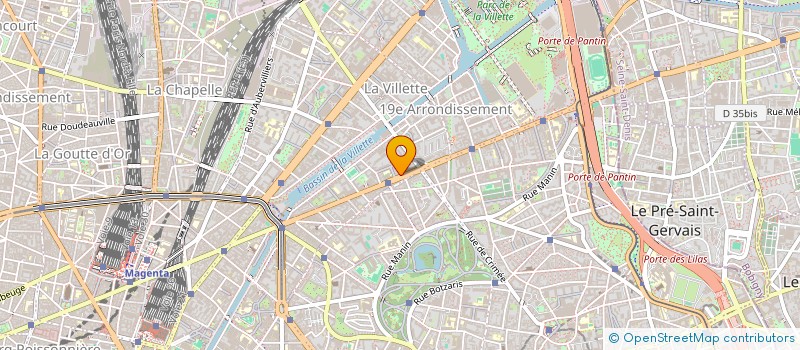 localisation de l'entreprise SOCIETE CIVILE CHAUMONT JAURES  PARIS