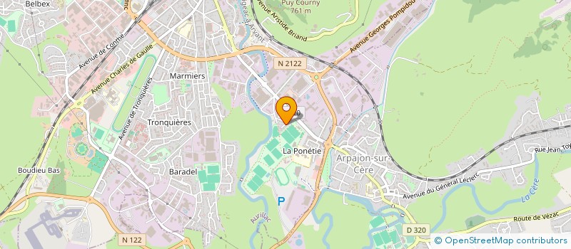 localisation de l'entreprise SOCIETE CIVILE CHAVINIER à AURILLAC