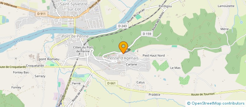 localisation de l'entreprise SOCIETE CIVILE CHRICEDO  PENNE-D'AGENAIS