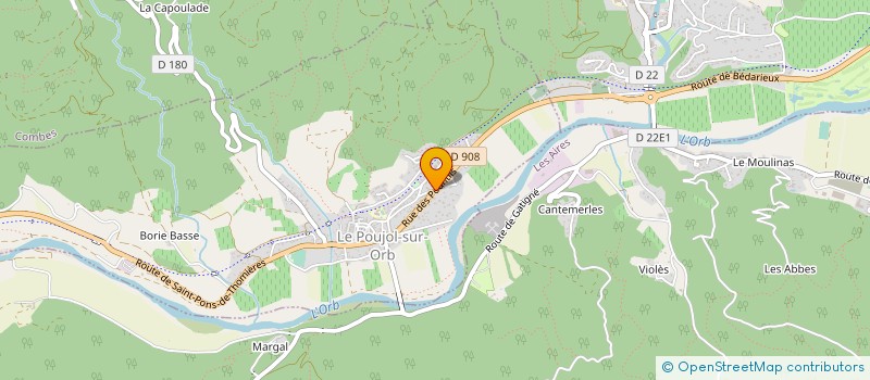 localisation de l'entreprise SOCIETE CIVILE CLAIRE REMI  LE POUJOL-SUR-ORB